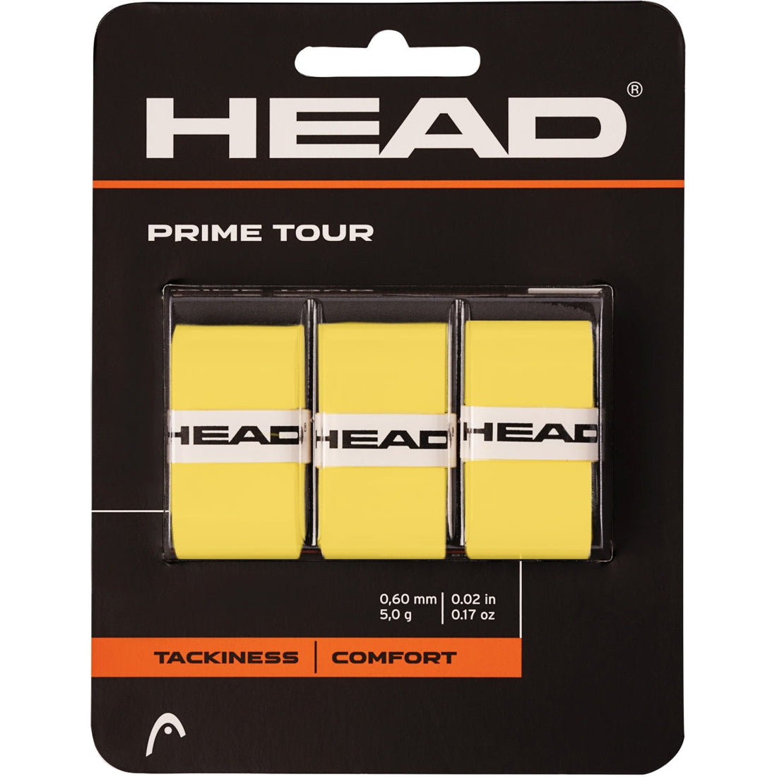 HEAD Prime Tour Overgrips Yellow 3 pack