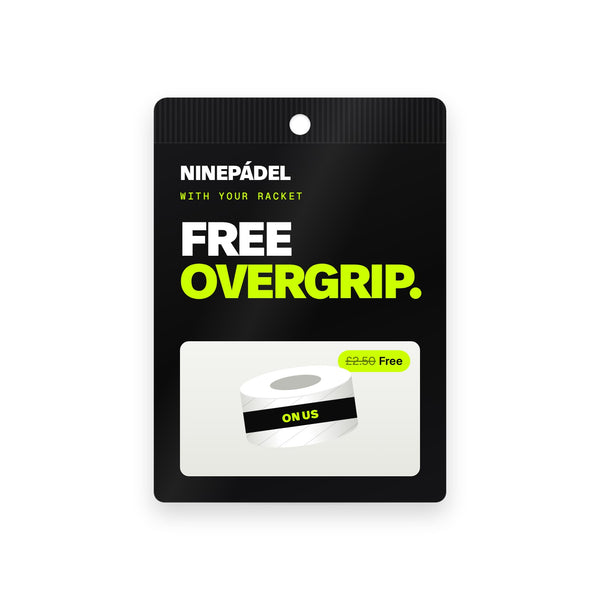Free overgrip with your racket
