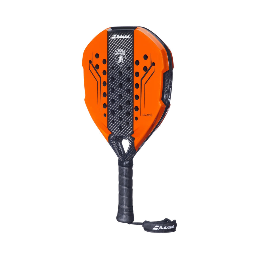BABOLAT BL.002 Lamborghini Orange Padel Racket, angled