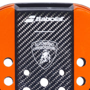 Automobili Lamborghini badge on the 3K carbon face