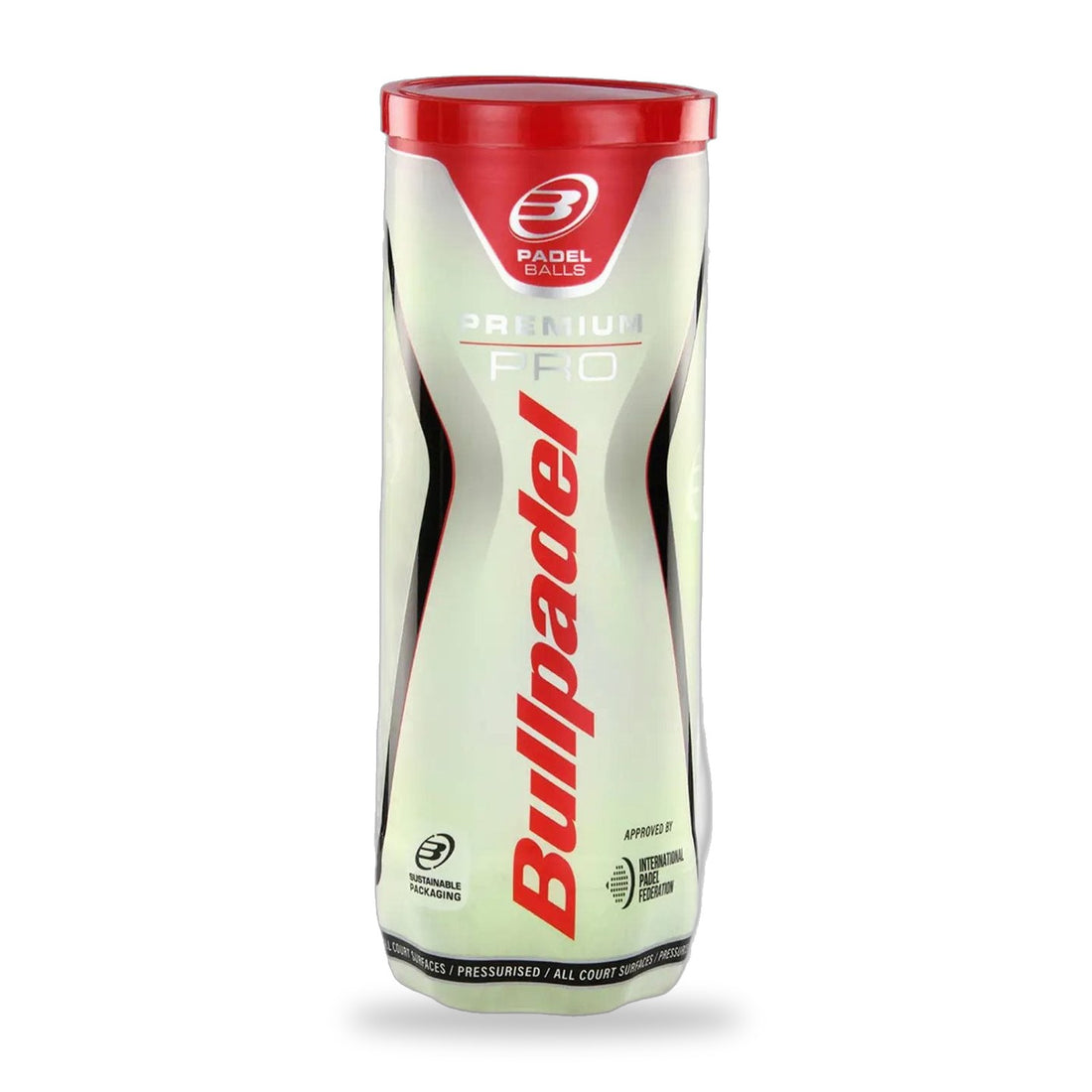Bullpadel Premium Pro padel balls, 1 tube