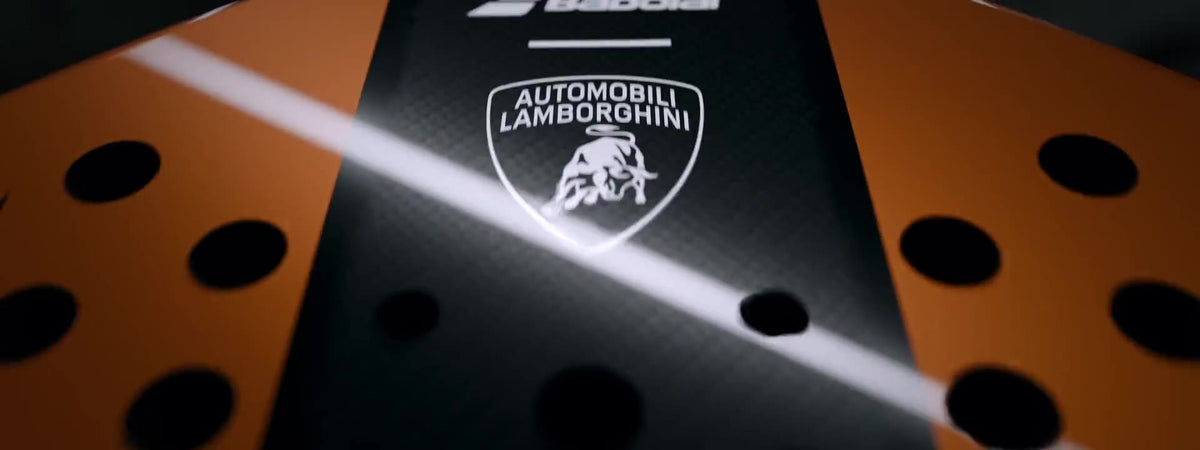 Automobili Lamborghini badge on the BABOLAT BL.002