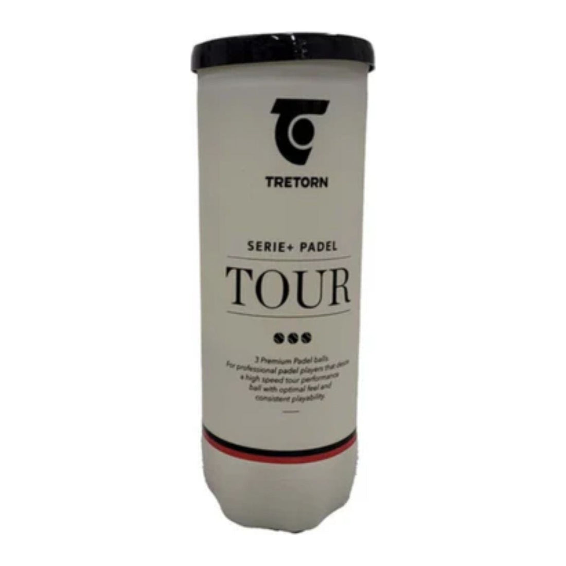 Tretorn Serie+ Padel Tour padel balls, tube front
