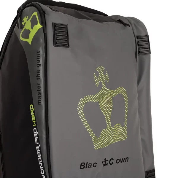 BLACK CROWN WONDER PRO Hard Black/Grey Racket Bag - Image 3
