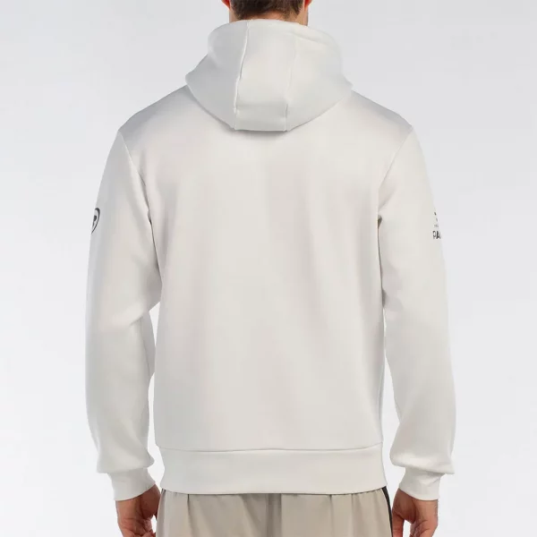 BULLPADEL Premier Padel Brota White Sweatshirt - Image 5