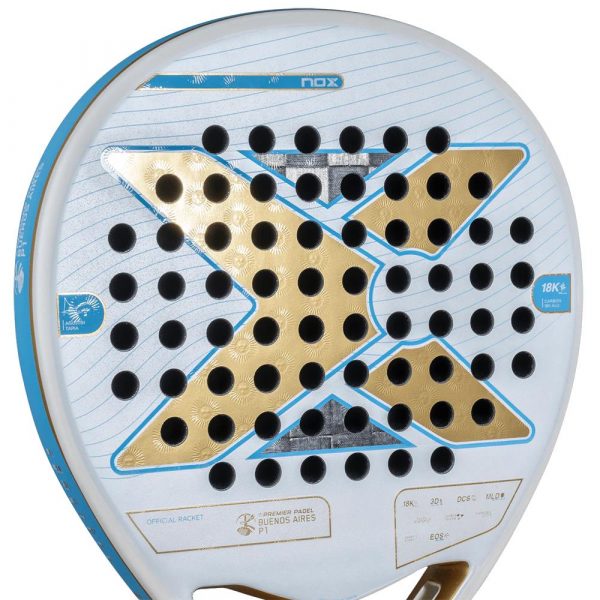 NOX AT10 18K Genius Alum Buenos Aires Padel Racket Special Edition - Image 2