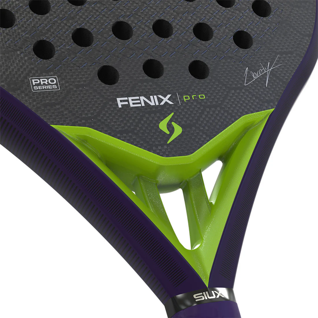 SIUX Fenix Pro Glow Purple Padel Racket 2026 - Image 3