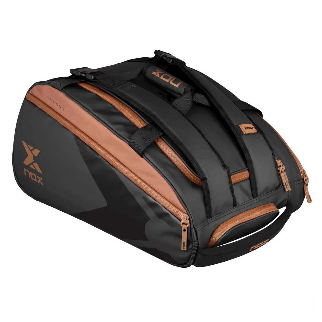 NOX Luxury Open Series Black/Brown Padel Bag - Image 2