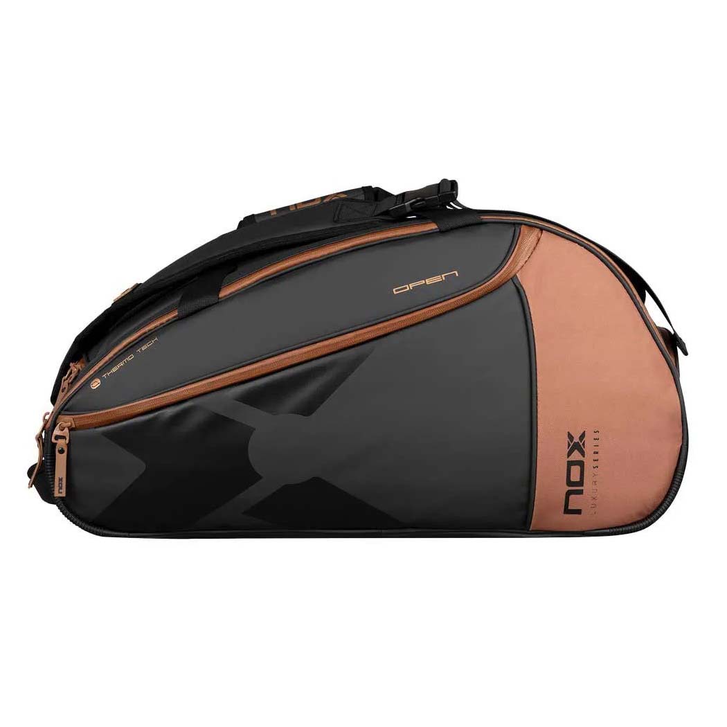 NOX Luxury Open Series Black/Brown Padel Bag - Image 4