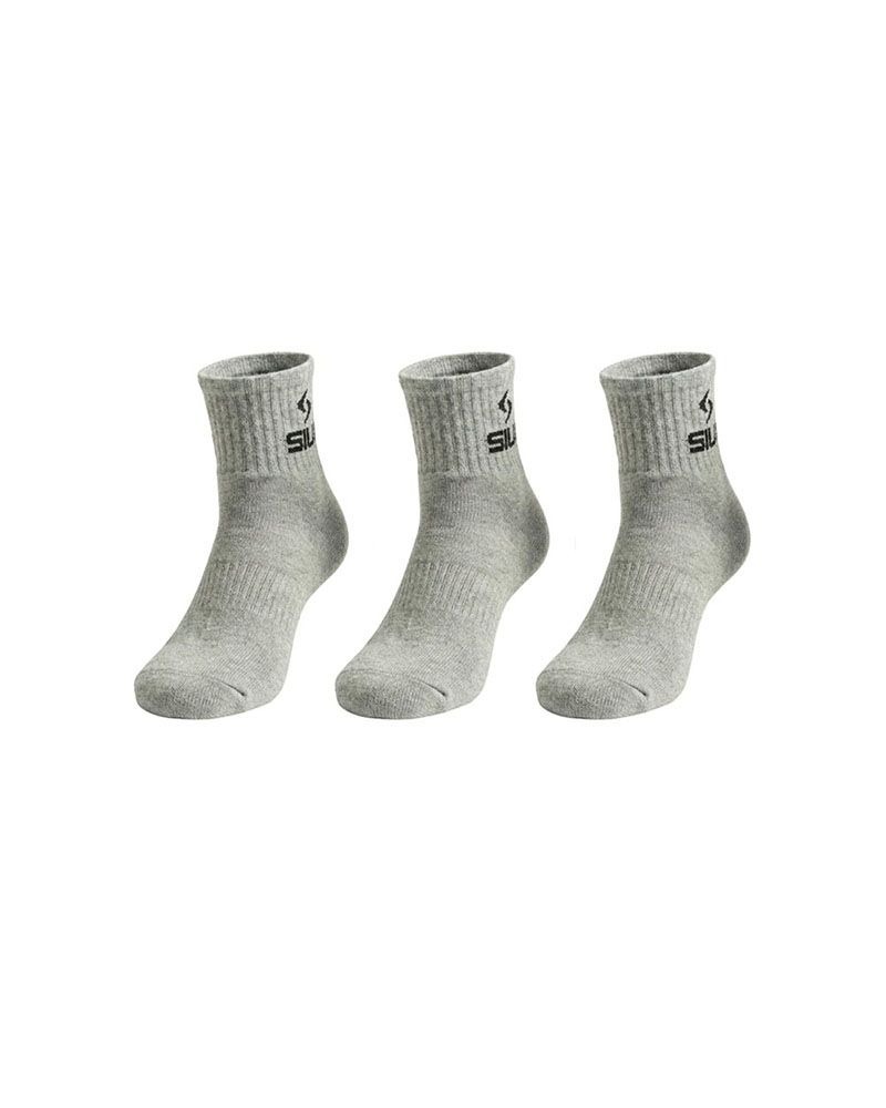 SIUX Grey Socks (3 Pack) Mid Cut